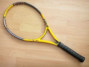 NICE PRINCE TRIPLE THREAT TT SCREAM MP STRUNG TENNIS RACQUET + NEW GRIP 4-3/8