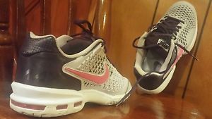 Nike Air Max Cage Tennis Shoes black/pink/gray, Womens 11, 554874-565