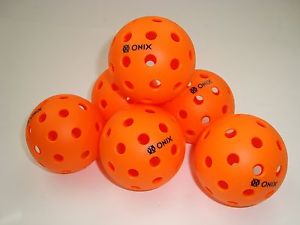 NEW 6 ONIX PURE2 PICKLEBALL BALLS OUTDOOR PURE 2 TOURNAMENT PLAY USAPA ORANGE
