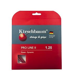 Kirschbaum Set Pro Line II Tennis String, Red, 1.25mm/17-Gauge