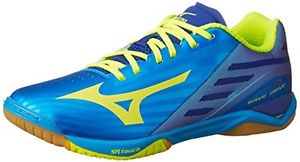 Mizuno table tennis shoes WAVE DRIVE Z [unisex] 81GA1600 45 Blue  Yellow  B