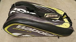BABOLAT AERO 6 PACK YELLOW RACKET RACQUET BAG  BACKPACK ISOTHERMAL COMPARTMENT