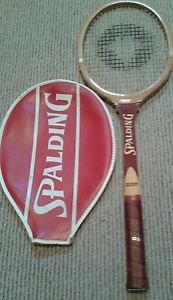 Spalding Davis Cup Racquet,Power Shaft,Handcrafted,4-3/8"Grip,w/Cover, Exec Cond