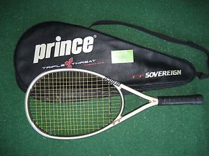 Prince Triple Threat Sovereign  4 1/4 grip   Excellent!!