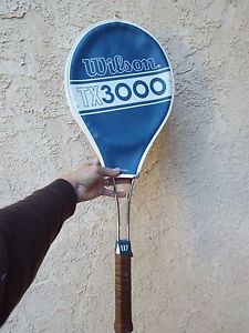 Vintage Wilson TX3000 Tennis Racket with Cover -  4 1/2 grip