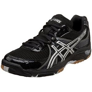 ASICS Men's GEL-1130V Volleyball Court Shoe Black/Silver 8.5