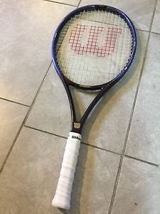 Wilson Graphite Quad 110 Tennis Racket- Grip 4 1/8 Good Condition Racquet