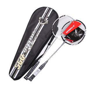 Hot Sale 1Pair Carbon Fiber Badminton Racket Racquet With Carry Bag 2016