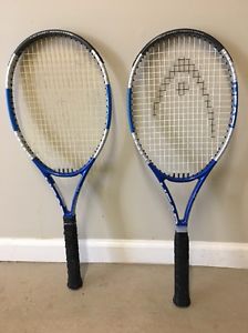 Lot Of 2 HEAD Liquidmetal 4 Tennis Racquet 102 Grip 4 3/8 and 4 5/8 Very nice!