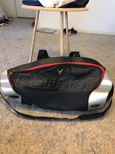 Babolat Black/ Red Tennis Bag. Holds 6?  Nice Condition!