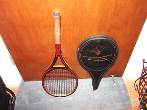 Slazenger Black Panther Graphite Wood Tennis Racket Vtg Racquet 4 3/8 + Cover