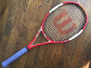 Wilson Ncode Pro Staff Six-One Tour 90 Tennis Racquet 4 3/8