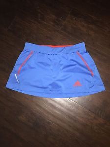 NEW Adidas L Clima 365 Skirt Shorts Skort Tennis Athletic Skirt XS Blue Orange