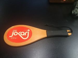 Jokari Champ Model Racquetball Paddle / Wood Racquet 1970s Vintage