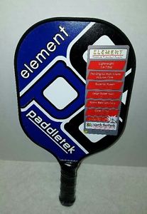 NEW Paddletek Element Premium Pickleball Paddle- Blue