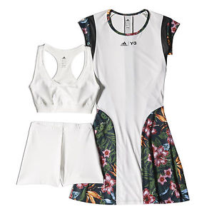 Adidas Y3 Roland Garros Para Dama Profesional Tenis Vestido Con Calzoncillos &