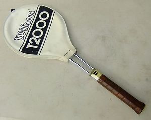 Wilson T2000 Double Tubular Steel Tennis Racquet w/ Zippered Cover