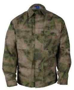 US A-TACS FG CAMOUFLAGE Armée Battle Déchirure Militaire BDU Manteau Veste ATACS