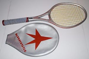 Vintage KNEISSL RED STAR TWIN Tennis Racket Racquet SL 4 - 4 1/2 With Cover