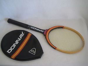 Vintage Donnay Allwood Tennis Racquet With Cover Super Nice