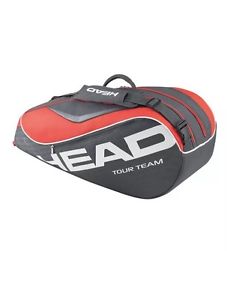 Head Tour Team 6R Combi racquet racket tennis bag - Anthracite and Coral