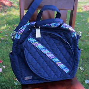 Cinda B Tennis Tote Bag in Midnight Calypso