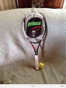 Prince Power And Spin Red Ls  105 Grip size 4 1/2