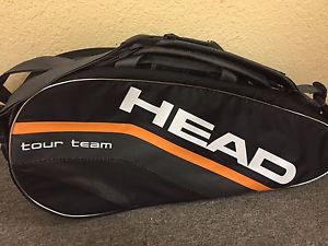 New Head Tour Team Tennis Travel Bag Black/White/Orange Climate Control Teck