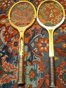 slazenger wooden tennis raquets