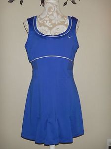 Nike Dri-Fit Pleated Tennis Dress Skirt Size XL Blue NWOT