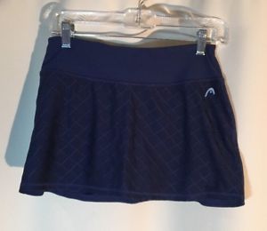 NWOT Head Women's Skorts, Midieval Blue, Diamond  Jacquard, Small Tennis Golf