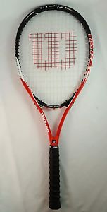 Wilson Impact Titanium Tennis Racquet w/ Volcanic Frame Technology (4 3/8" Grip)