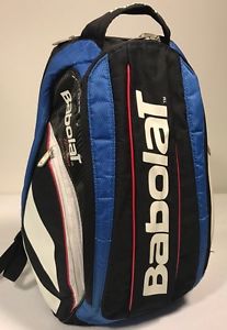Babolat Tennis Backpack Multi Pocket Racket Blue Black Red White Straps