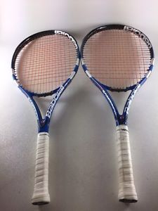 Babolat Pure Drive ~ 107 Head ~ GT ~ 4 1/8 Grip Tennis Racquets Lot Of 2!!