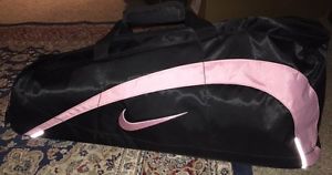 Nike Tennis Racquet Bag Black with Pink Swoosh (New w/tags) Gym Sports Athletic