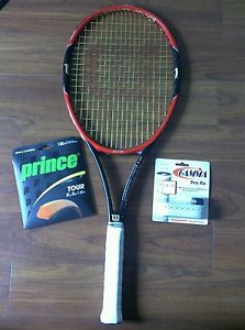 Wilson Pro Staff 97S Spin 4 3/8 Tennis Racquet Racket, Lux 4G plus extras!