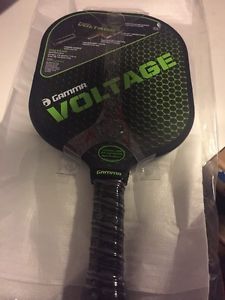 Gamma Voltage Pickleball Paddle 7.6 Oz - Graphite Surface - Black & Green - NEW