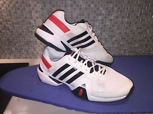 Men's Adidas Barricade 8 Tennis Shoe Size 12.5 US White/Black