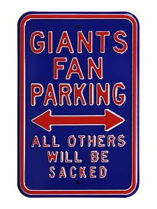 New York Giants Parking Signe Parc Bouclier,NFL Football,45 cm,MUST SEE