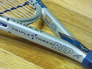 NEW STRING Prince Triple Threat Rip Super Oversize 1200pl $280 Racquet 4 1/2" VG