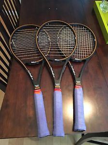 Used Lot Of 3 WILSON PRO STAFF 6.0 85 MID SIZE tennis racquets 4 5/8