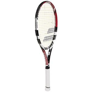 Babolat Drive 100 sq.in Tennis Racquet  4 1/4 Strung w Babolat Exel + case