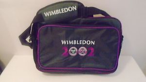 BRAND NEW LIGHTWEIGHT 2002 PURPLE / GREEN WIMBLEDON SHOULDER BAG- 17" x 4" x 11"