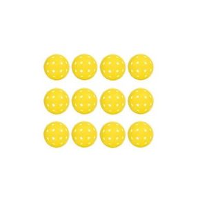 NEW 40 Hole Yellow Indoor/Outdoor Pickleballs 12 FREE SHIPPING