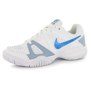 Nike City Court 7 Tennis Trainers Junior Boys White/Blue Sports Shoes Sneakers