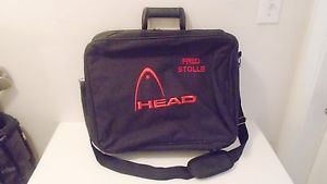NEW UNUSED FRED STOLLE MONOGRAM HEAD PRO TEAM BUSINESS SHOULDER BAG-17"x 7"x14"