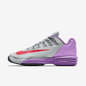 Nike Lunar Ballistec 1.5 Tennis Shoes Size 8.5 Grey Hot Lava Fuchsia 705291-085