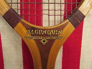 Vintage 1920s Narragansett Wood Tennis Racquet Algonquin Standard Antique Nice!