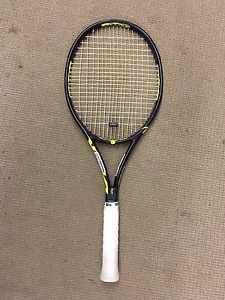 USED Demo Volkl SuperG 10 325- 4 3/8 Grip STRUNG w/ LiveWireXP 16 @55lbs