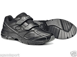LOTTO Scarpa Unisex Running R2959 ANTARES V LTH S En Negro piel y malla